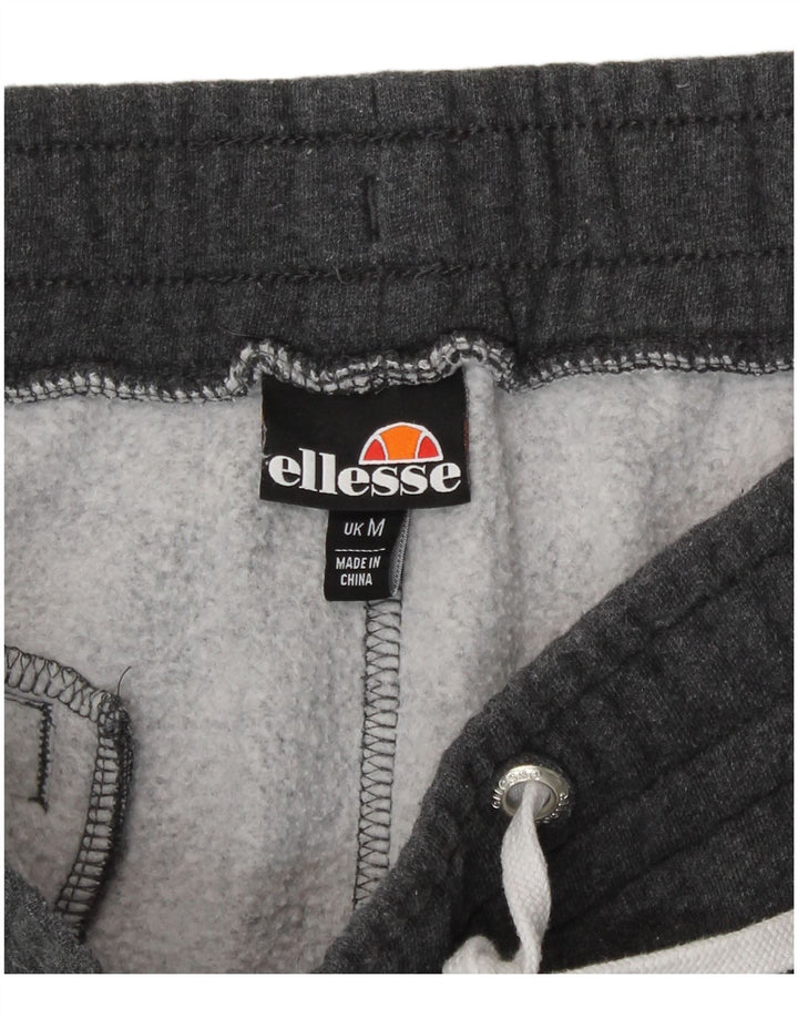 Ellesse Mens Graphic Sport Shorts Medium  Grey Cotton