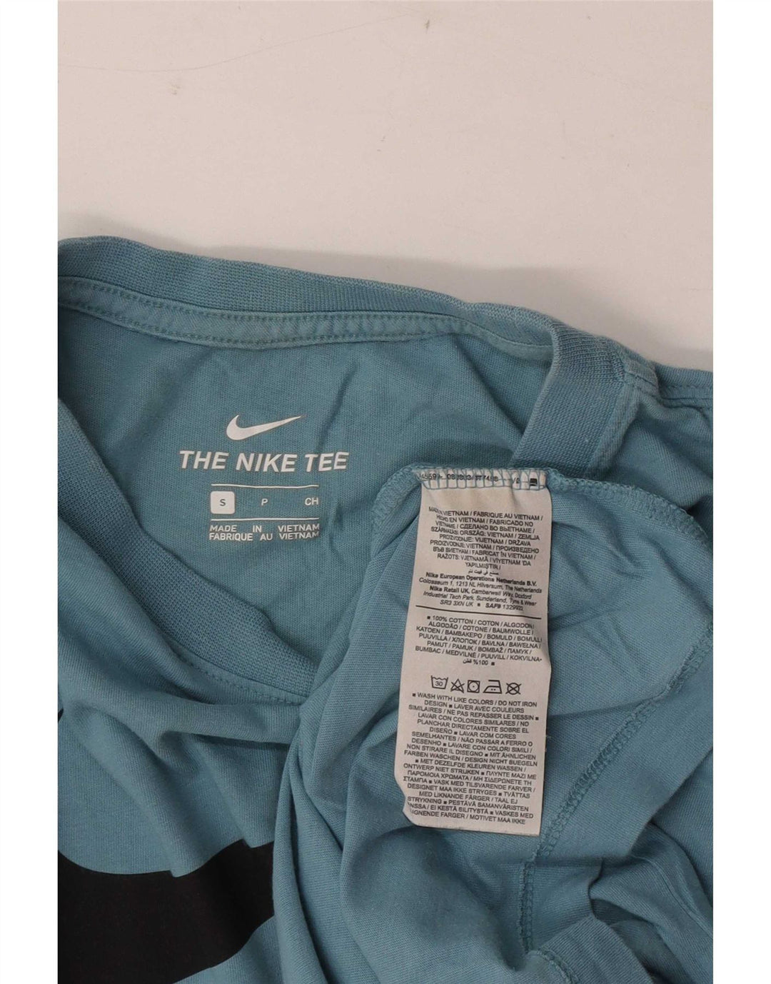 Nike Mens Graphic T-Shirt Top Small Blue Cotton