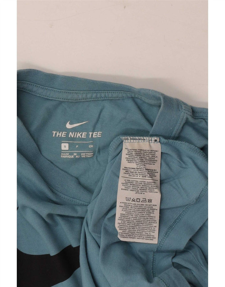 Nike Mens Graphic T-Shirt Top Small Blue Cotton
