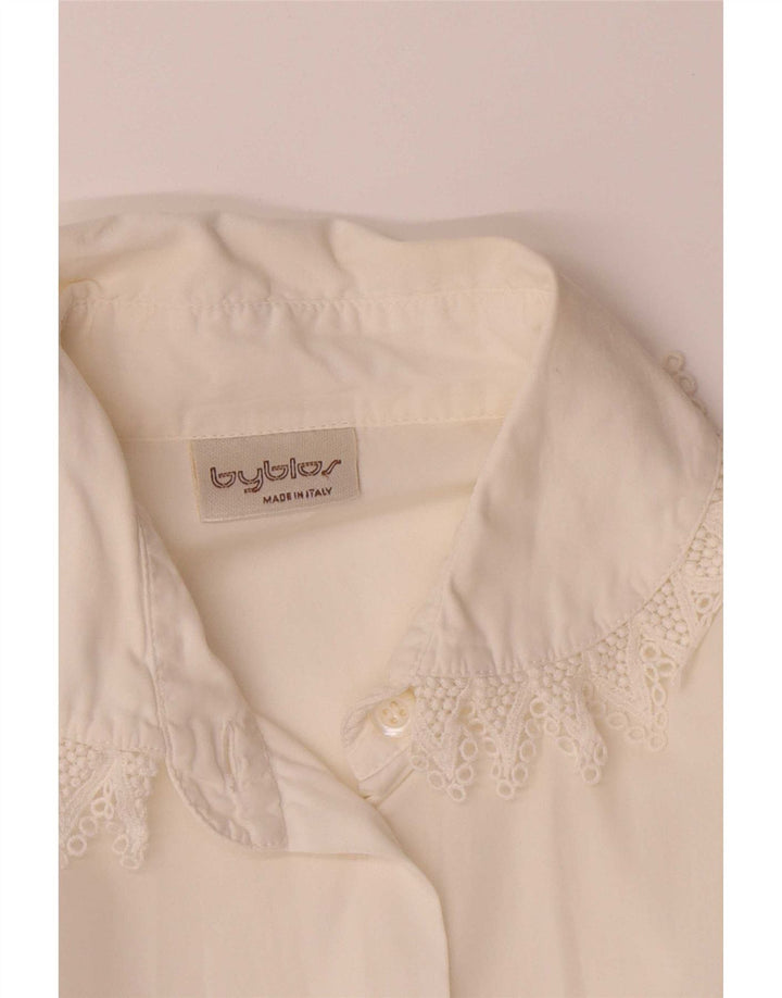 Byblos Womens Shirt Blouse UK 14 Medium White