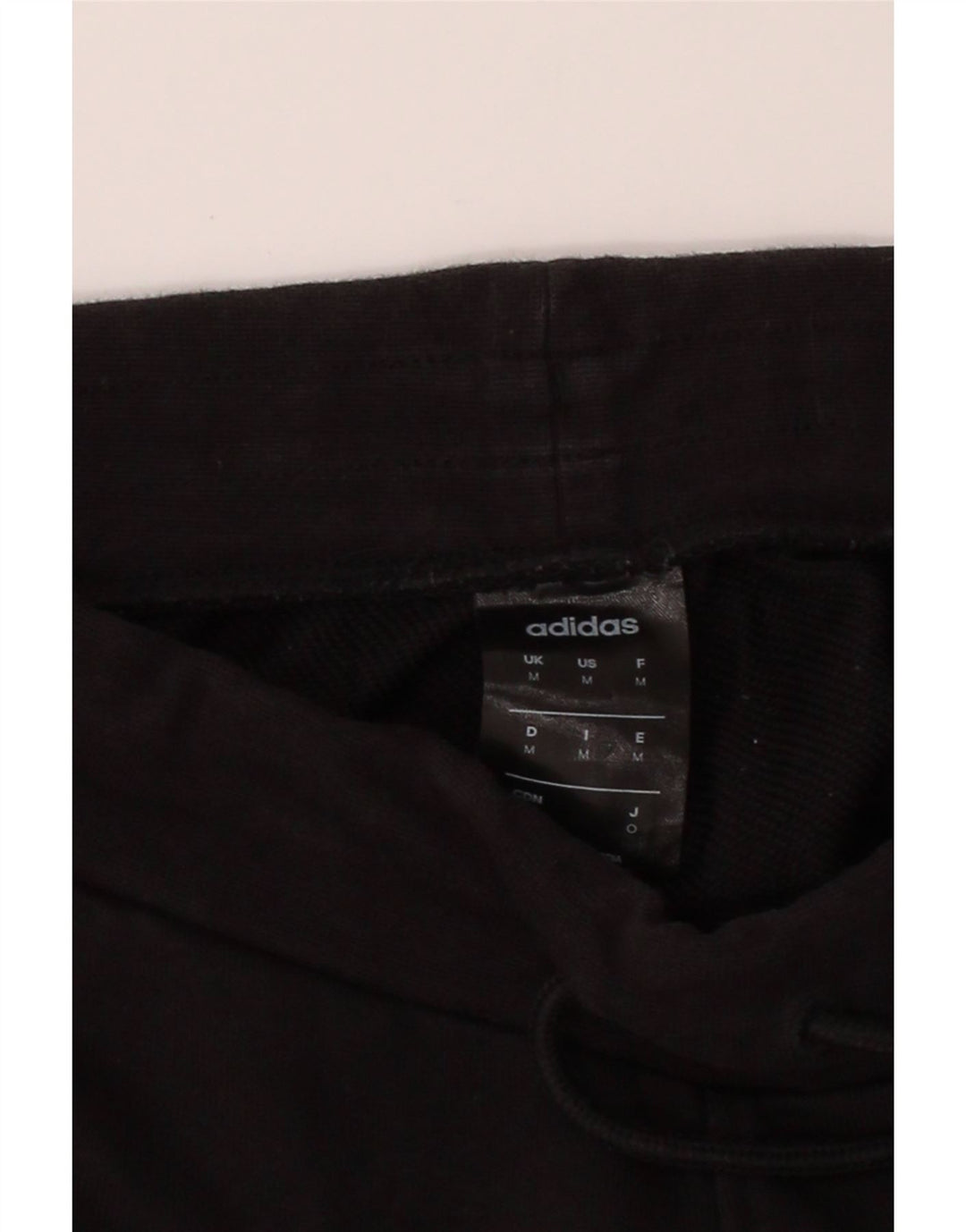 ADIDAS Mens Graphic Tracksuit Trousers Joggers Medium  Black Cotton Vintage Adidas and Second-Hand Adidas from Messina Hembry 