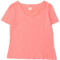 Benetton Womens T-Shirt Top UK 14 Medium Pink Cotton