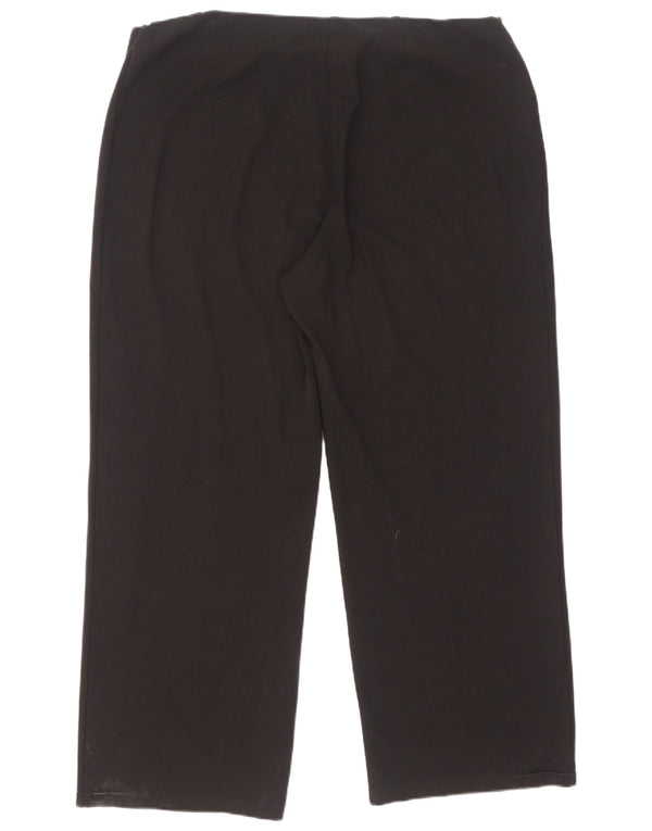 Marks & Spencer Womens Loose Fit Casual Trousers UK 20 2XL W40 L29 Black