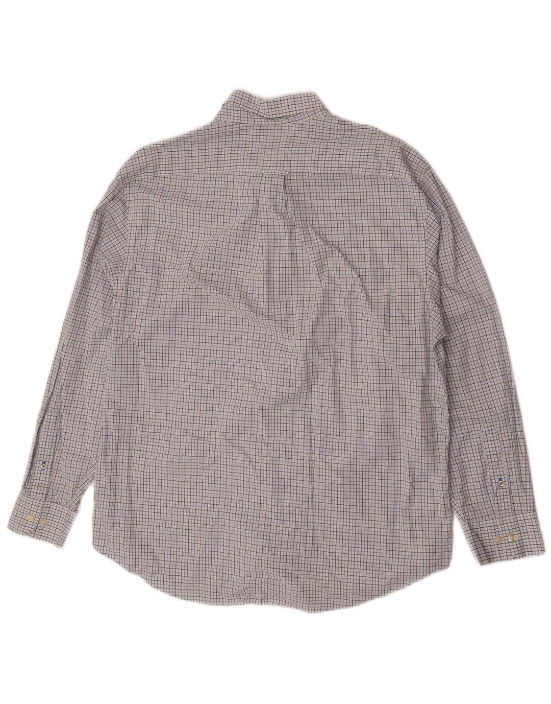 Izod Mens Shirt XL White Check Cotton