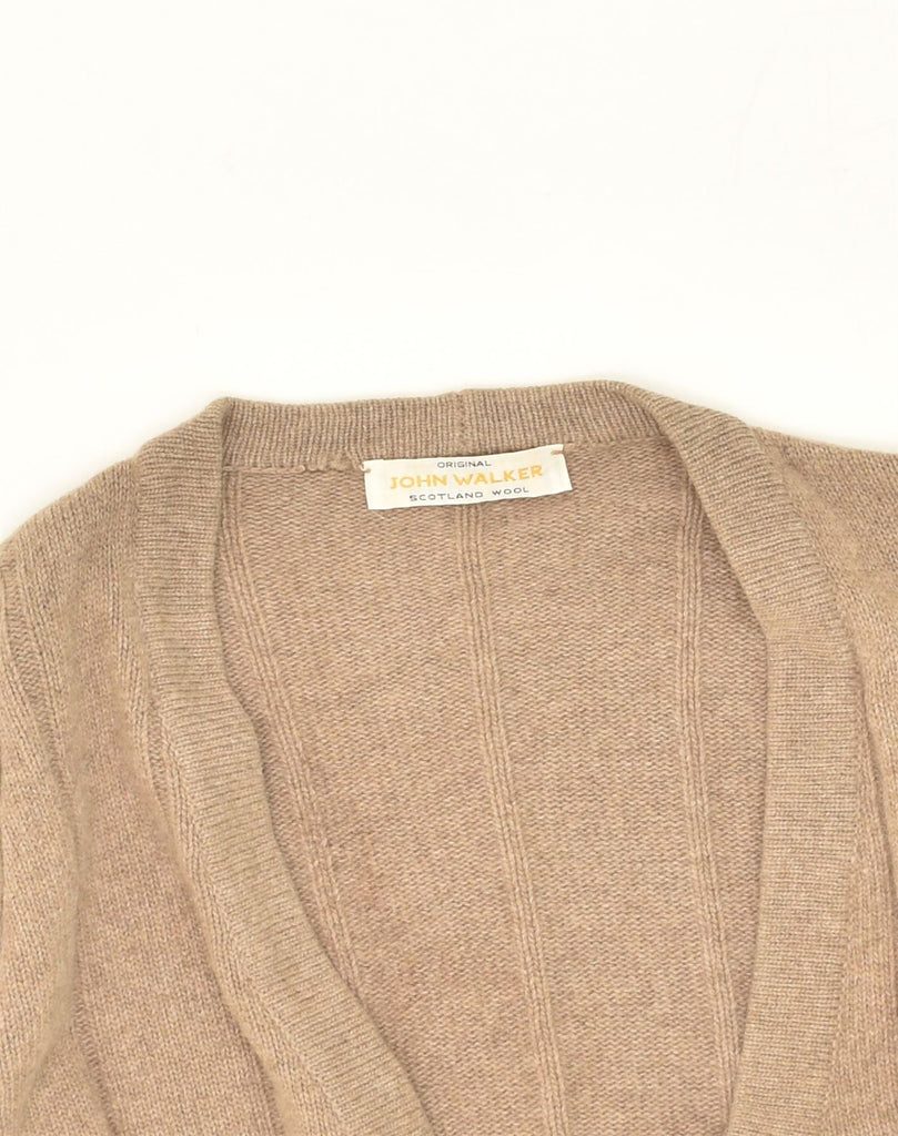 JOHN WALKER Womens Cardigan Sweater UK 20 2XL Beige Wool | Vintage John Walker | Thrift | Second-Hand John Walker | Used Clothing | Messina Hembry 