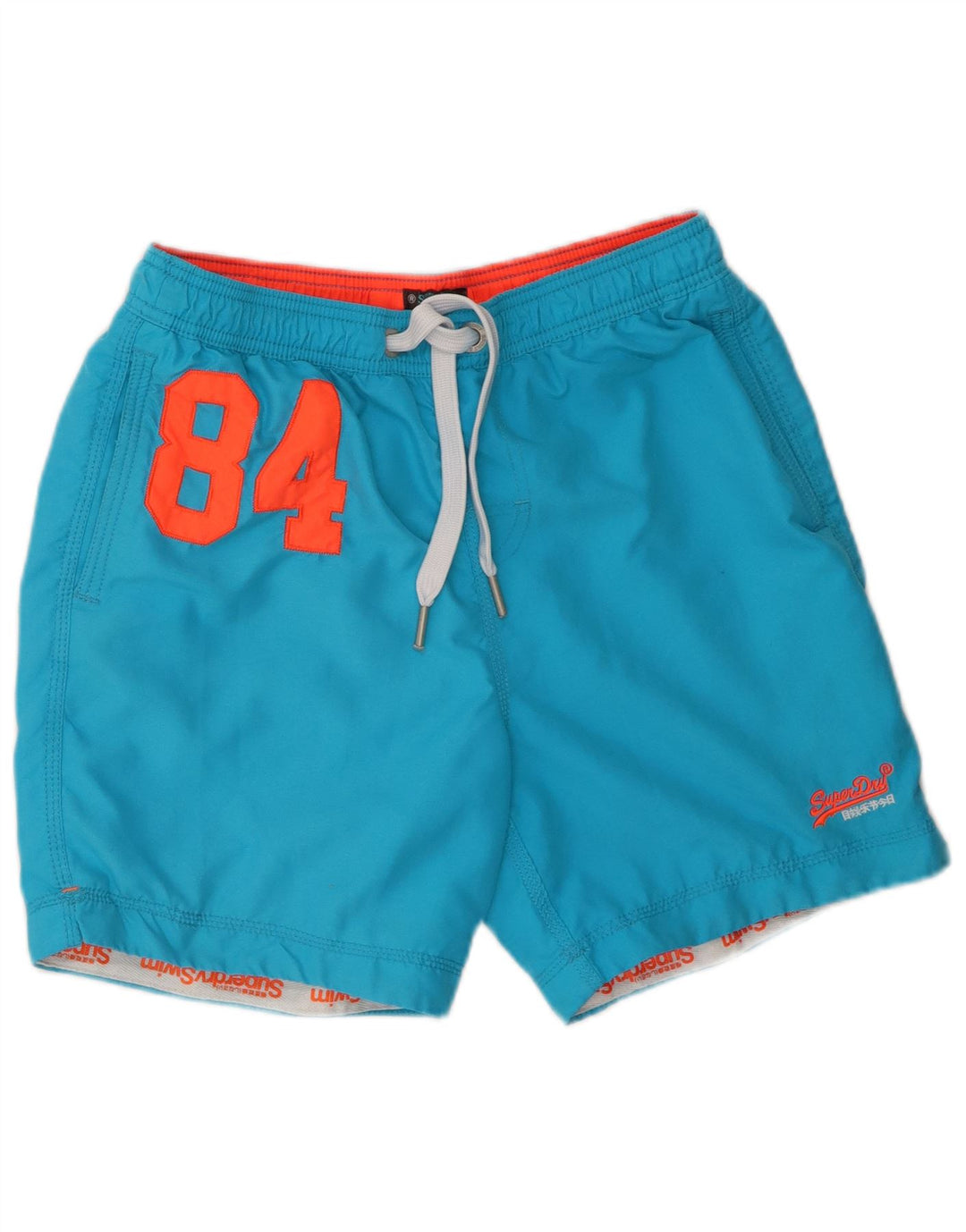Superdry Mens Graphic Swimming Shorts Large  Blue Polyester