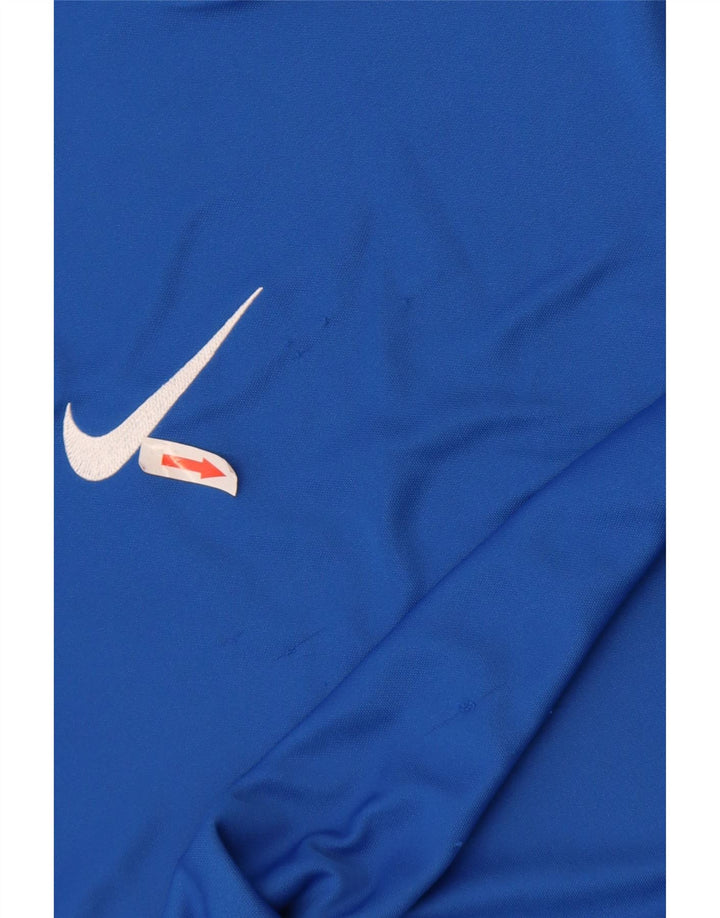 Nike Mens Dri Fit T-Shirt Top Medium Blue Polyester