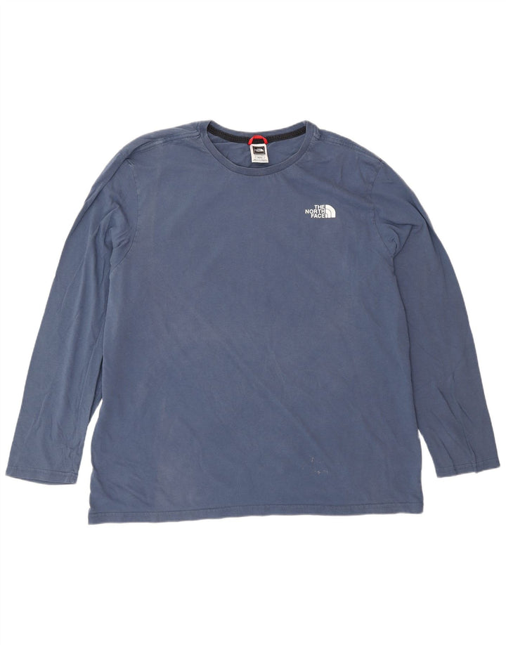 The North Face Mens Top Long Sleeve XL Navy Blue Cotton