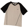 Nike Mens T-Shirt Top UK 36/38 Small White Colourblock
