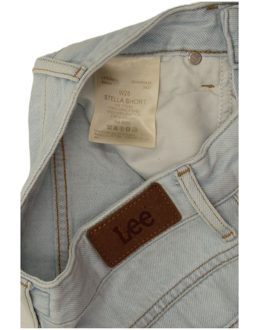 Lee Womens Stella Denim Shorts W26 Small Blue Cotton