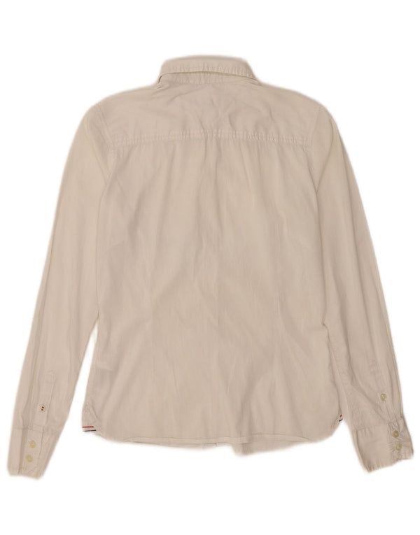 Tommy Hilfiger Womens Shirt UK 6 XS White Cotton