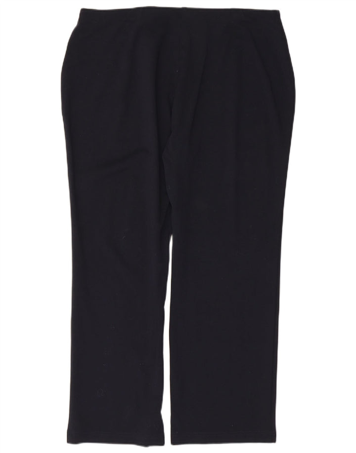 Marks & Spencer Womens Tracksuit Trousers UK 16 Large  Navy Blue Viscose