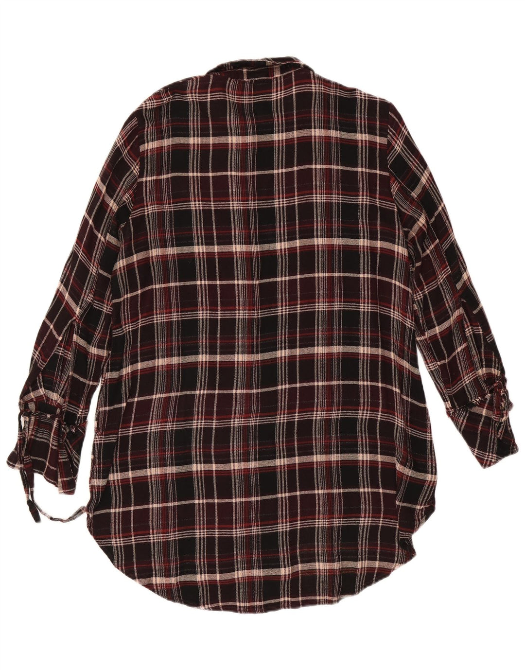 Next Womens Shirt Dress UK 18 XL Red Check Viscose