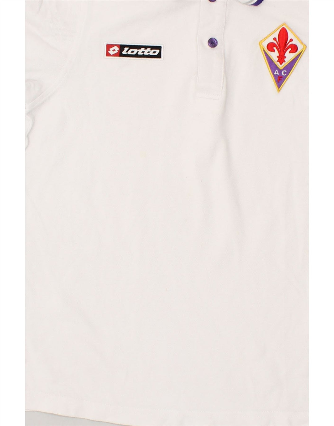 LOTTO Boys Graphic Polo Shirt 11-12 Years Medium White Cotton | Vintage Lotto | Thrift | Second-Hand Lotto | Used Clothing | Messina Hembry 