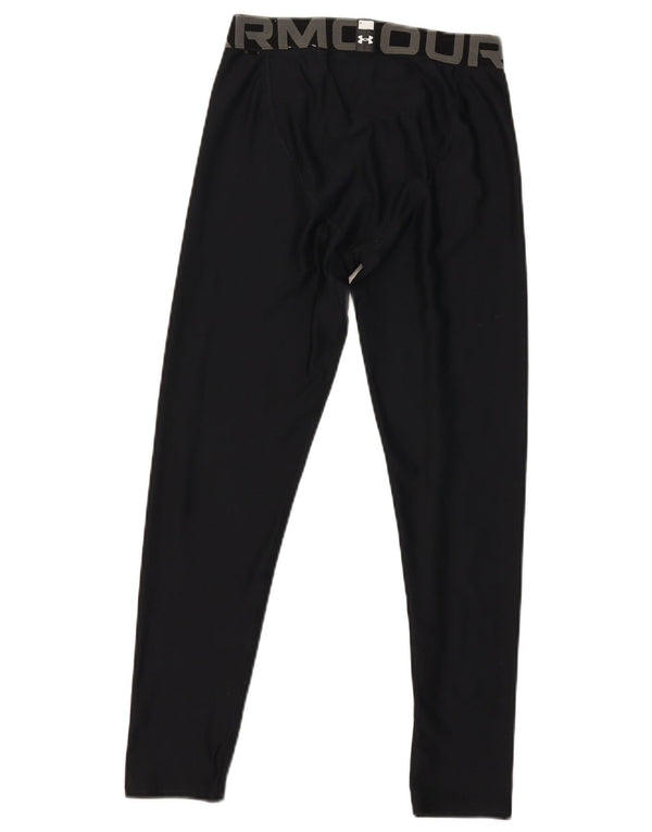 Under Armour Boys Heat Gear Graphic Leggings 11-12 Years Large Black