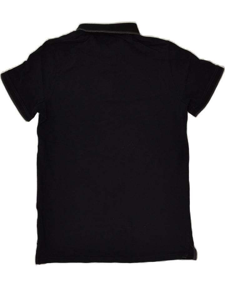 MOUNTAIN WAREHOUSE Mens Polo Shirt Small Black Cotton