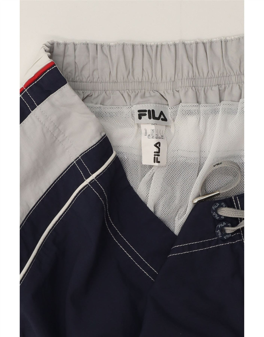 Fila Mens Graphic Swimming Shorts 2XL Navy Blue Colourblock Polyester