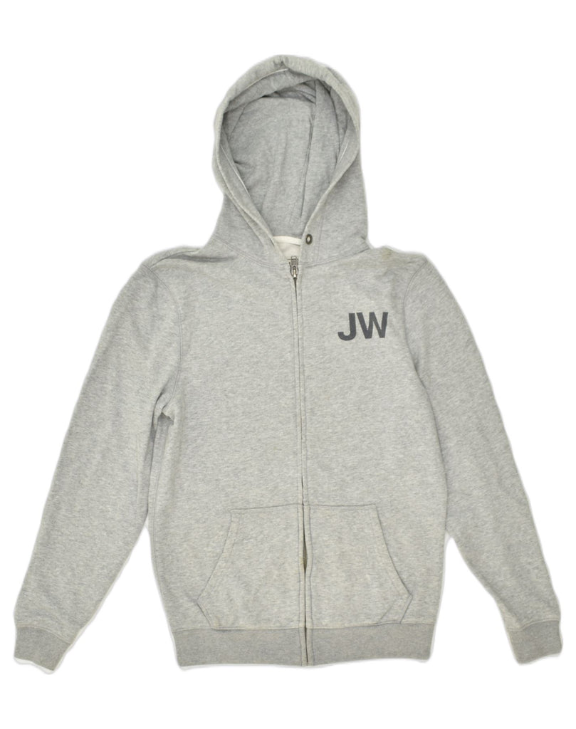 JACK WILLS Mens Graphic Zip Hoodie Sweater XS Grey Cotton | Vintage Jack Wills | Thrift | Second-Hand Jack Wills | Used Clothing | Messina Hembry 