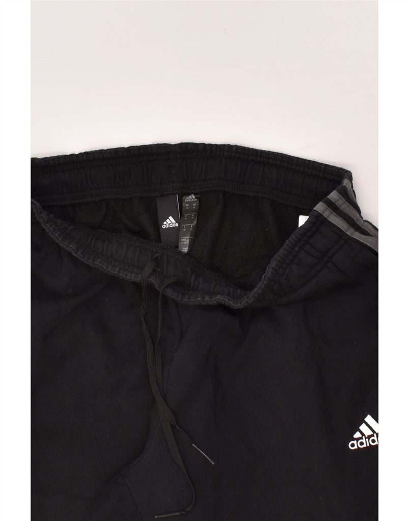 ADIDAS Mens Tracksuit Trousers Joggers Medium Black Cotton | Vintage Adidas | Thrift | Second-Hand Adidas | Used Clothing | Messina Hembry 