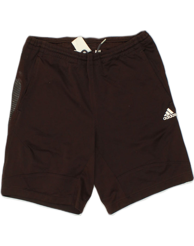 ADIDAS Mens Clima 365 Sport Shorts Small Brown Polyester | Vintage Adidas | Thrift | Second-Hand Adidas | Used Clothing | Messina Hembry 