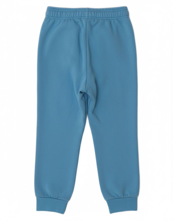 ADIDAS Boys Tracksuit Trousers Joggers 6-7 Years  Blue Cotton