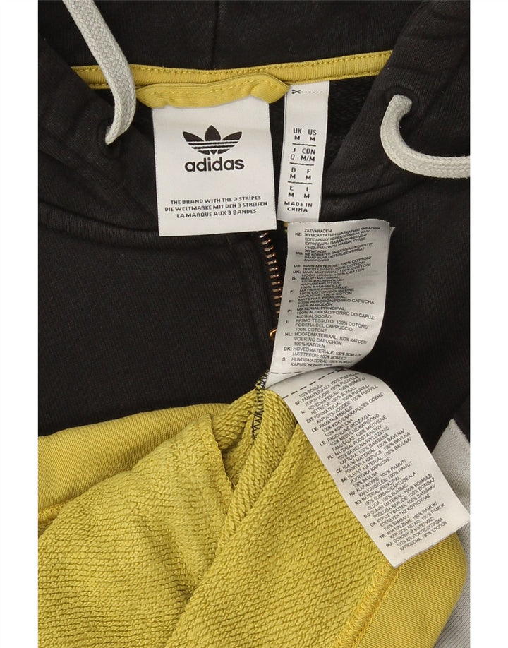 Adidas Mens Graphic Zip Hoodie Sweater Medium Multicoloured Colourblock