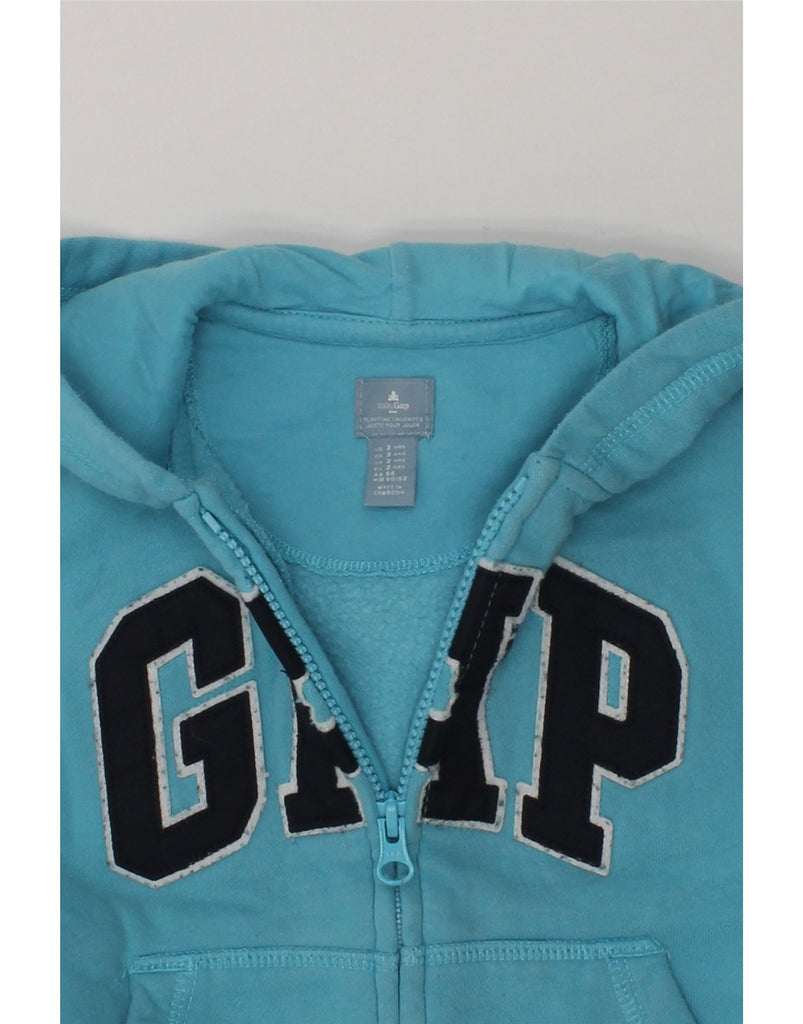 GAP Baby Boys Graphic Hoodie Jumper 18-24 Months Blue Cotton | Vintage Gap | Thrift | Second-Hand Gap | Used Clothing | Messina Hembry 