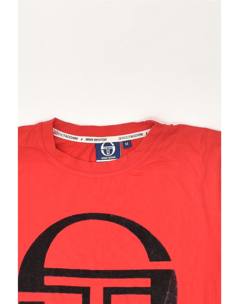 SERGIO TACCHINI Mens Graphic T-Shirt Top Medium Red Cotton | Vintage Sergio Tacchini | Thrift | Second-Hand Sergio Tacchini | Used Clothing | Messina Hembry 