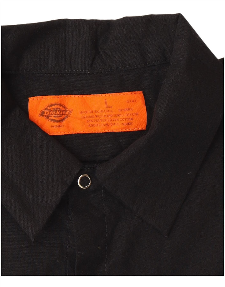 Dickies Mens Graphic Short Sleeve Shirt Large Black Polyester