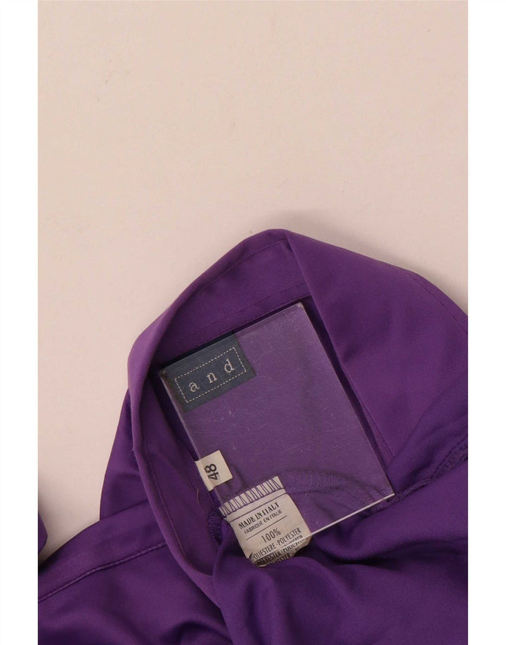And Womens Shirt Blouse IT 48 XL Purple Polyester