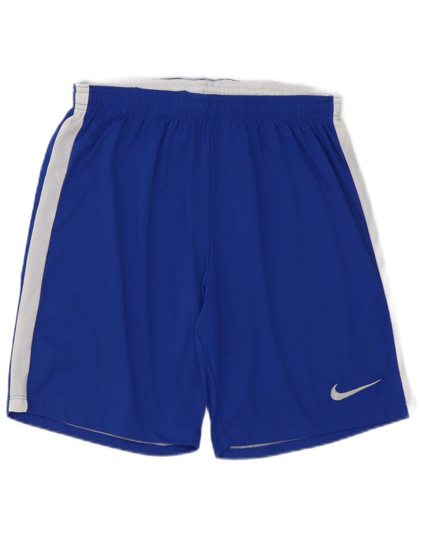 Nike Mens Dri Fit Sport Shorts Medium Blue Colourblock Polyester