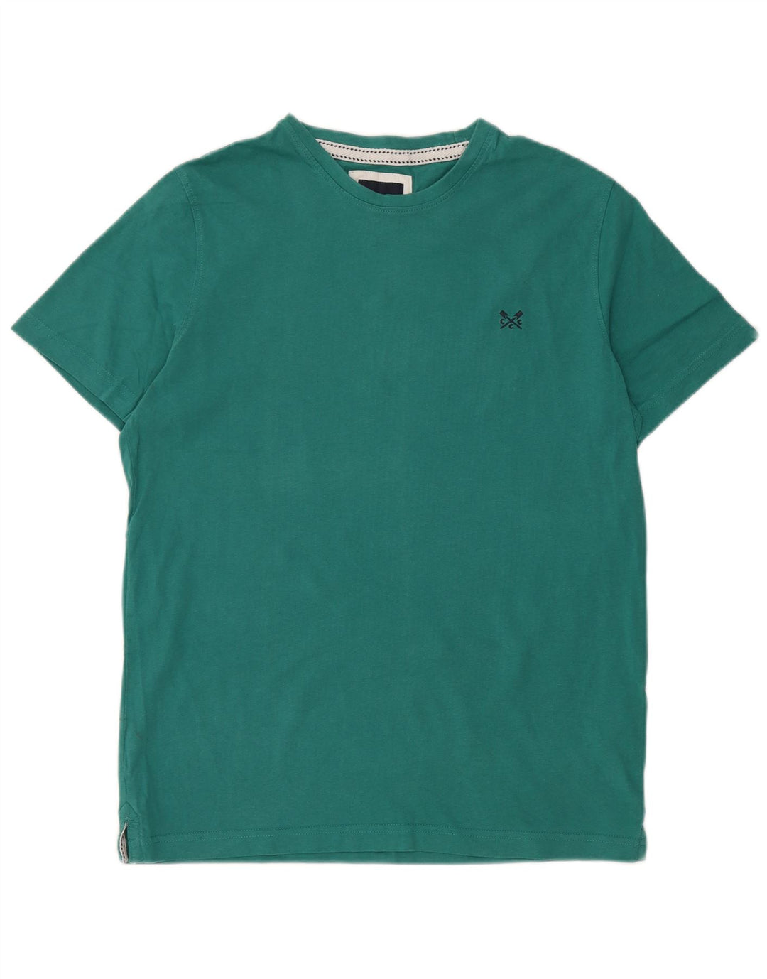 Crew Clothing Mens T-Shirt Top Medium Green Cotton