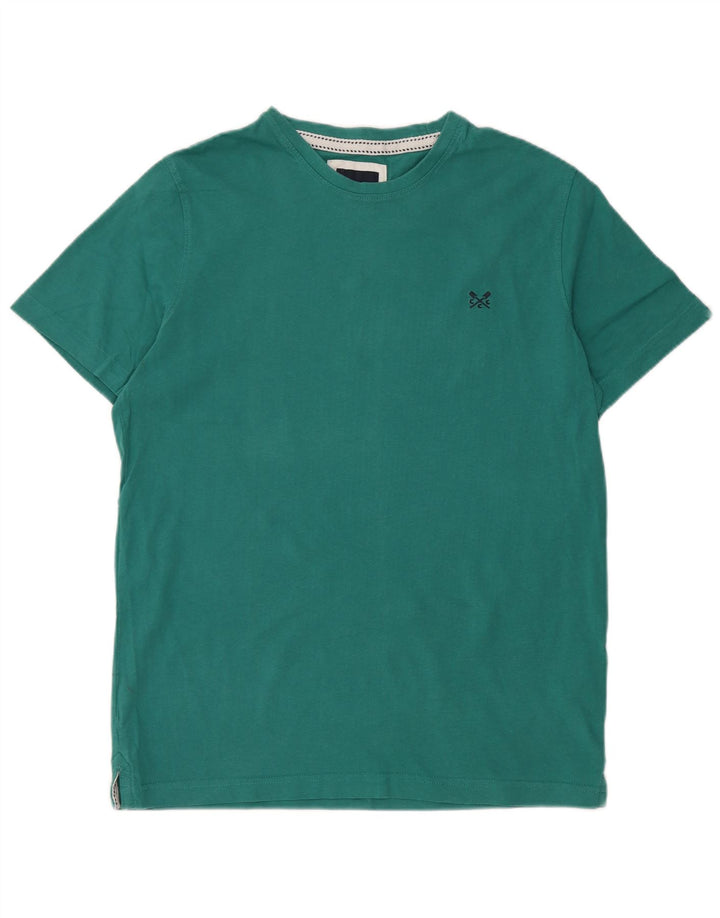 Crew Clothing Mens T-Shirt Top Medium Green Cotton