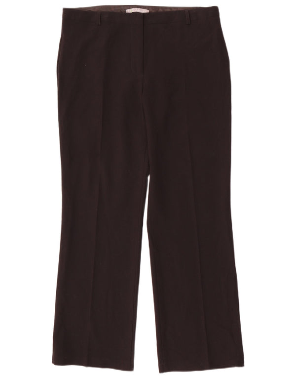MARKS & SPENCER Womens Straight Casual Trousers UK 12 Medium W32 L28 Black
