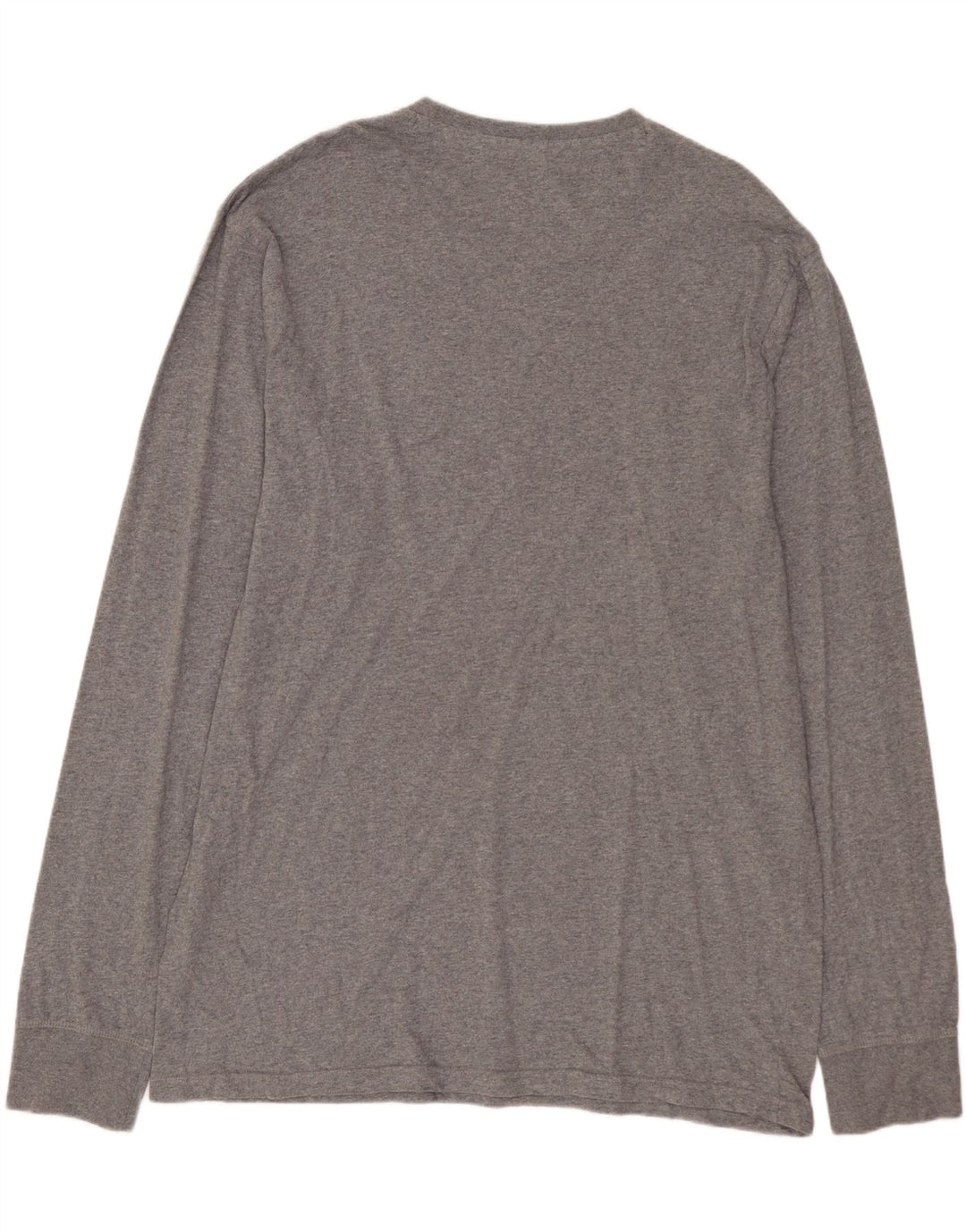 RUSSELL ATHLETIC Mens Tailored Fit Graphic Top Long Sleeve 3XL Grey Cotton