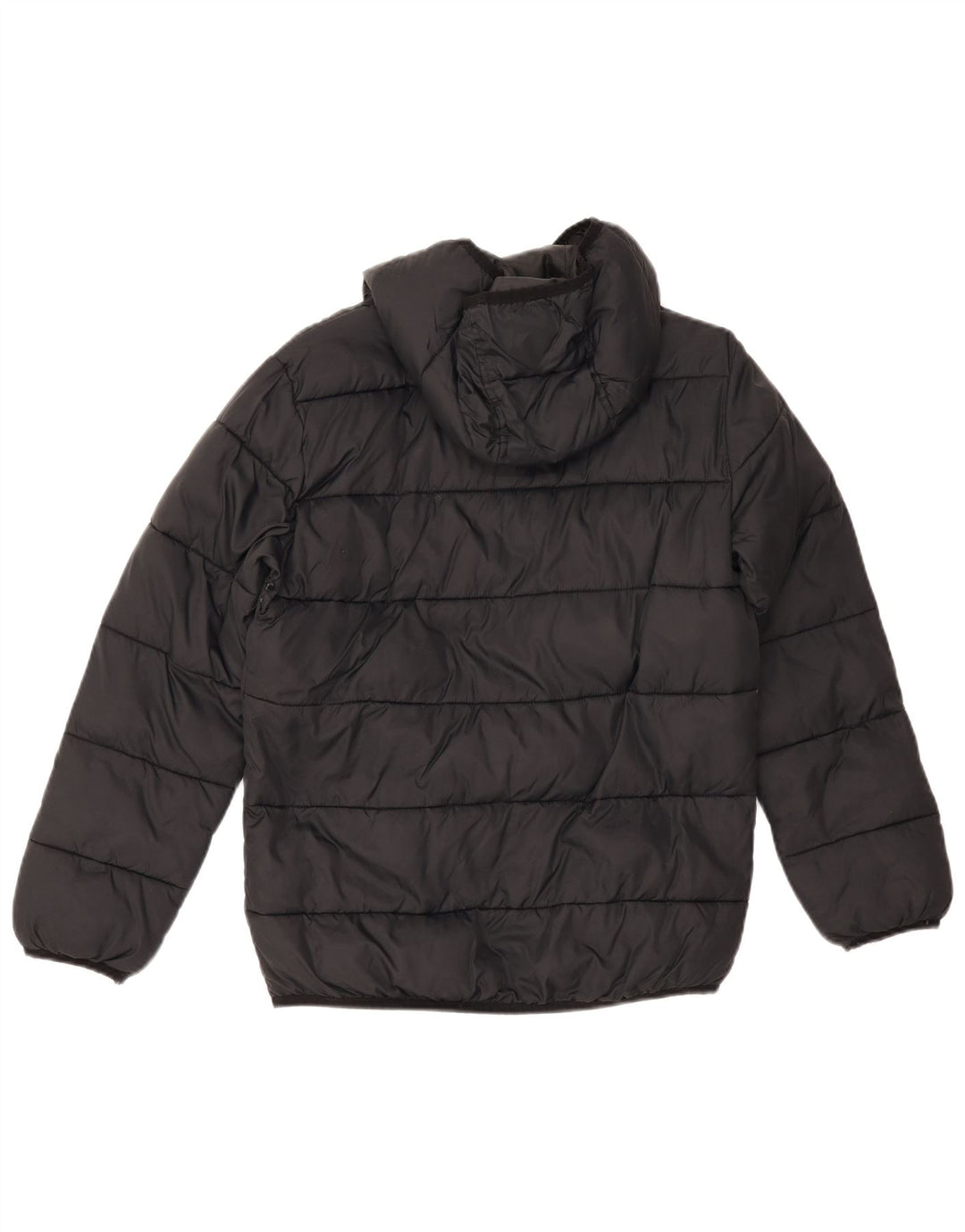 Under Armour Boys Hooded Padded Jacket 12-13 Years Black Nylon