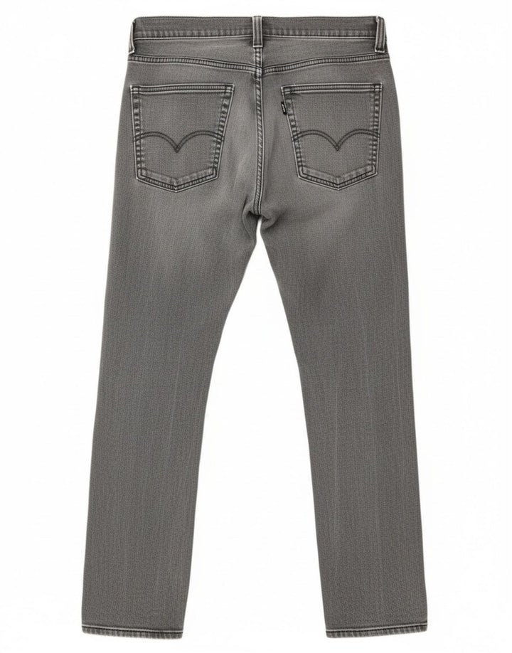 Levi's Mens 511 Slim Jeans W32 L32 Grey Cotton