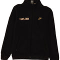 Nike Mens Graphic Tracksuit Top Jacket UK 39/41 Medium Black Cotton