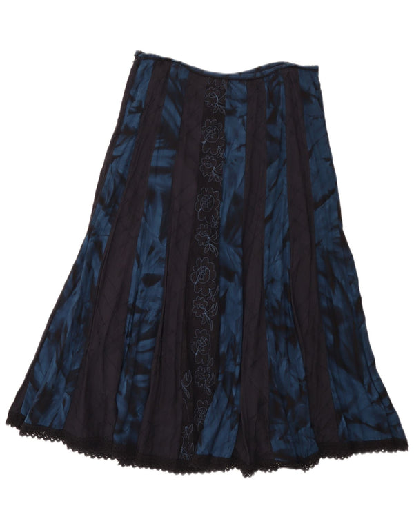 Marks & Spencer Womens Per Una A-Line Skirt UK 12 Medium W32 Blue Floral