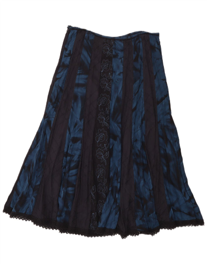 Marks & Spencer Womens Per Una A-Line Skirt UK 12 Medium W32 Blue Floral