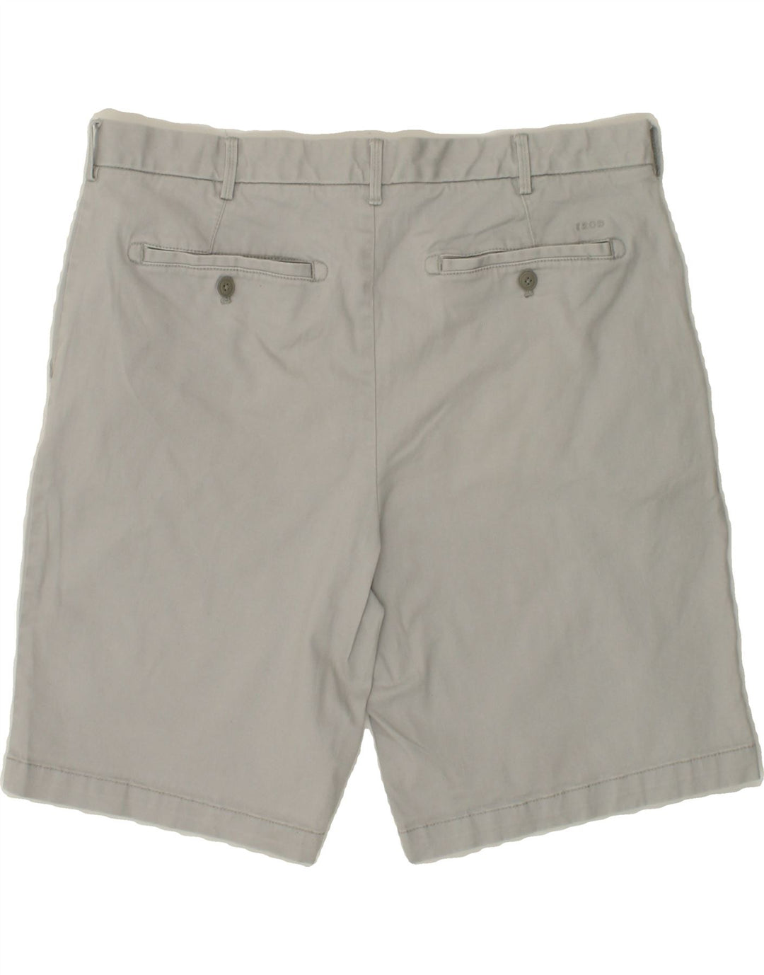 IZOD Mens Chino Shorts W38 XL Grey Cotton Vintage Izod and Second-Hand Izod from Messina Hembry 