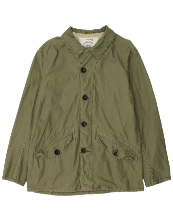 Fat Face Mens Bomber Jacket UK 38 Medium Khaki Cotton