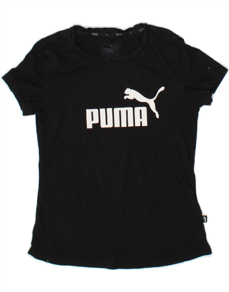 PUMA Boys Graphic T-Shirt Top 11-12 Years Black | Vintage Puma | Thrift | Second-Hand Puma | Used Clothing | Messina Hembry 