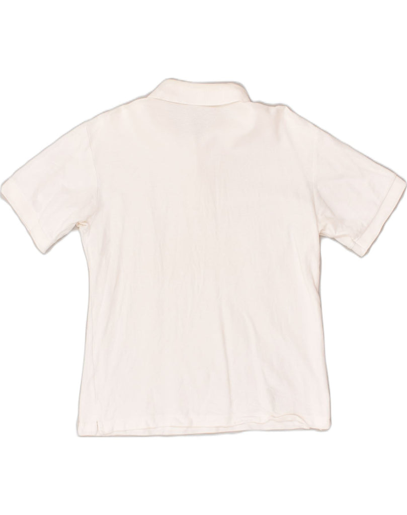 FILA Mens Polo Shirt Medium White Cotton | Vintage Fila | Thrift | Second-Hand Fila | Used Clothing | Messina Hembry 