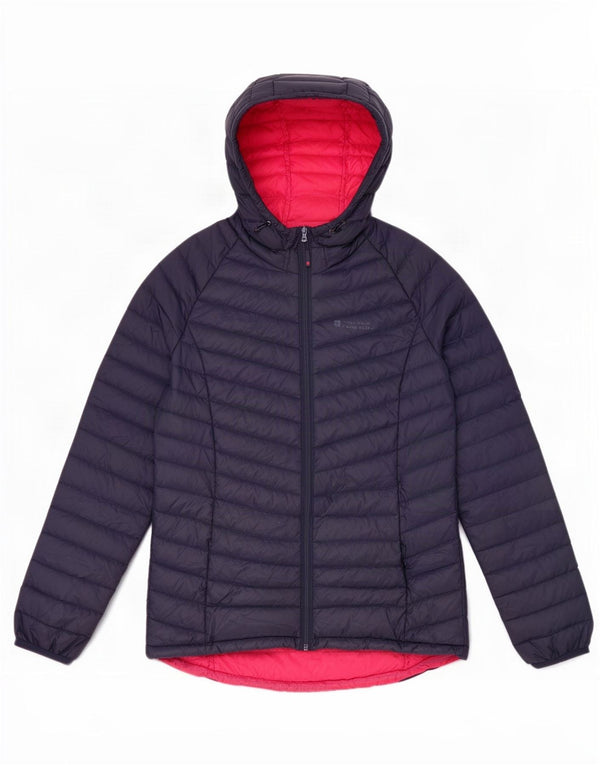Mountain Warehouse Womens Hooded Padded Jacket UK 10 Small Navy Blue