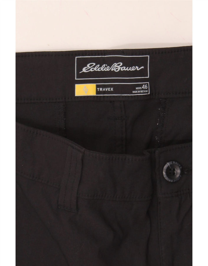 EDDIE BAUER Mens Chino Shorts W46 3XL  Black Nylon Vintage Eddie Bauer and Second-Hand Eddie Bauer from Messina Hembry 