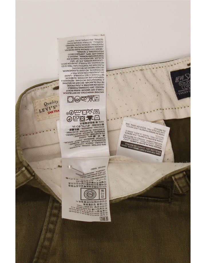 LEVI'S Mens Chino Shorts W33 Medium  Khaki Cotton