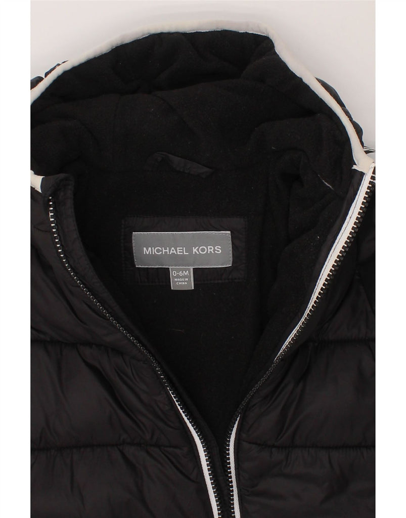 MICHAEL KORS Baby Boys Hooded Jumpsuit 3-6 Months  Black Colourblock Vintage Michael Kors and Second-Hand Michael Kors from Messina Hembry 