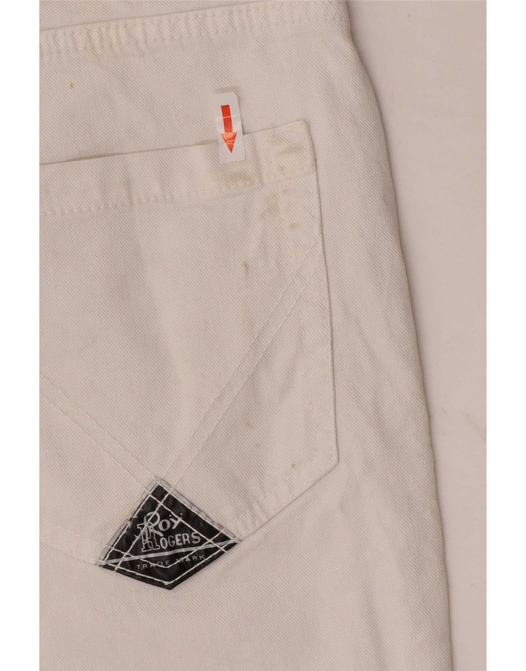 Roy Rogers Womens Denim Shorts IT 44 Medium W30 White Cotton