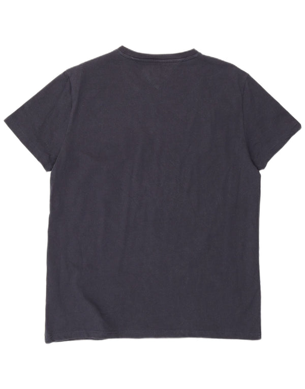 Tommy Hilfiger Womens Regular T-Shirt Top UK 18 XL Navy Blue Cotton